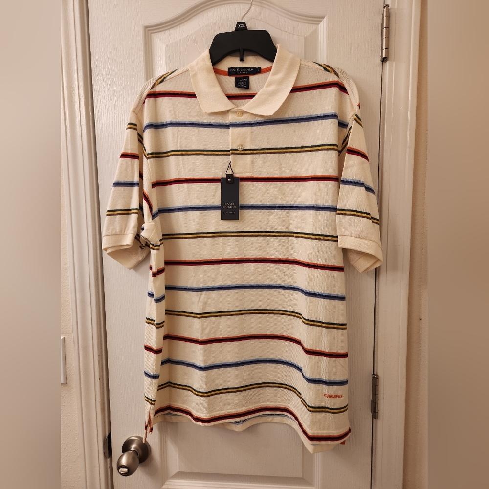 Daniel Cremieux Classic Fit Cotton Polo Shirt Men's Large